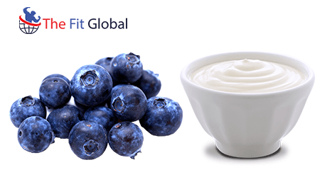 Blueberry peel with Yogurt