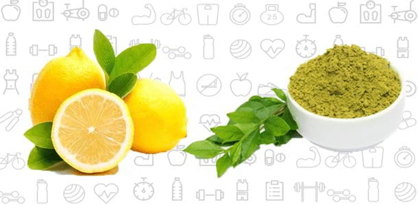 Lemon Juice with Henna leaves
