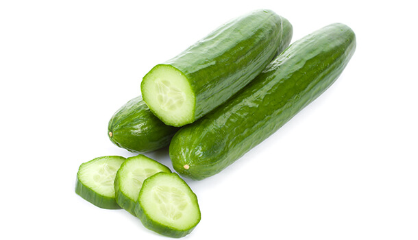 Cucumber for facial treatment