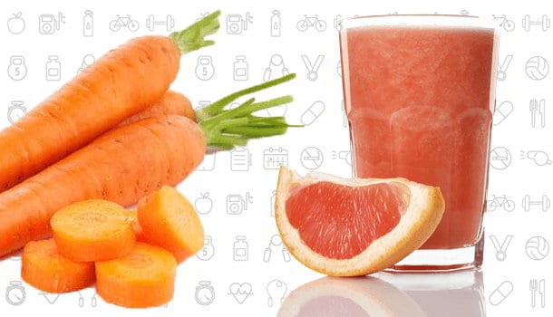 Carrot And Grape Fruit Smoothie