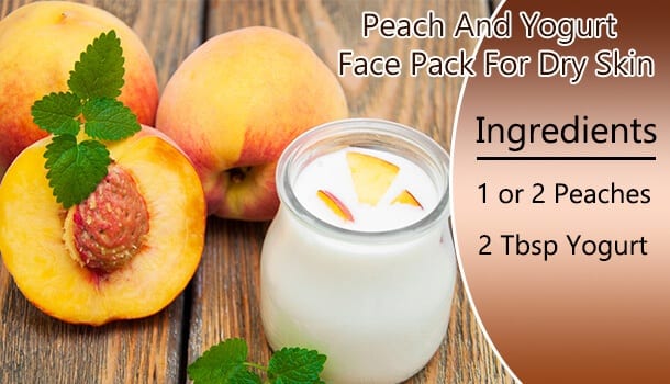 Peach And Yogurt Face Pack For Dry Skin