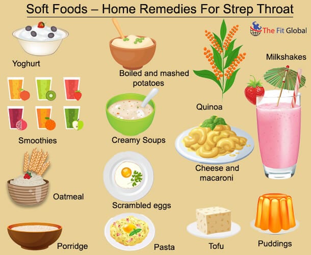 Soft Foods for strep throat