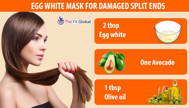 Egg White Mask for Damaged Split Ends