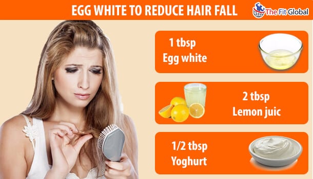 Egg White to Reduce Hair Fall