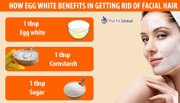 How Egg White Benefits in Getting Rid of Facial Hair