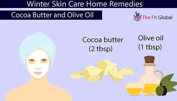 Cocoa Butter and Olive Oil - winter skin care