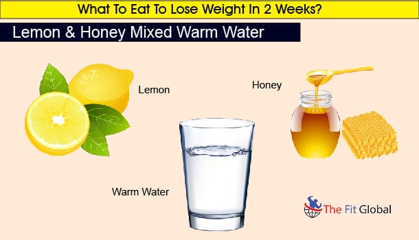 Lemon & Honey Mixed Warm Water to lose weight