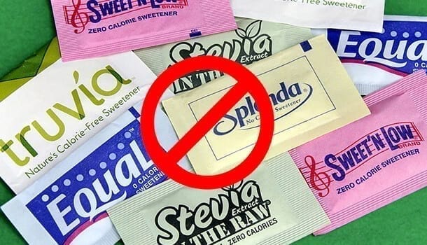 how to improve gut health - artificial sweeteners