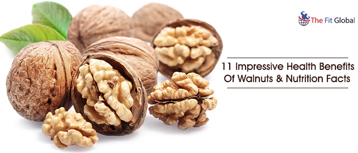 11 impressive Health benefits of walnuts & nutrition facts